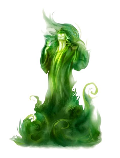 Green Ghost Pathfinder Pfrpg Dnd Dandd 3 5 5e 5th Ed D20 Fantasy Dark Fantasy Art Monster