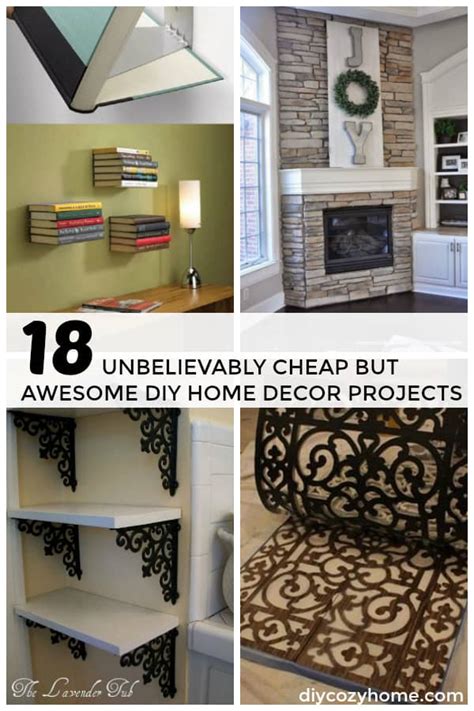 Home decor on a budget, home decor ideas, bedroom home decor, modern home decor, rustic home decor, farmhouse. 18 Unbelievably Cheap But Awesome DIY Home Decor Projects