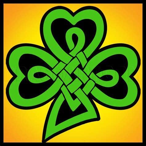How To Draw A Celtic Clover Knot Step By Step Drawing Guide By Dawn