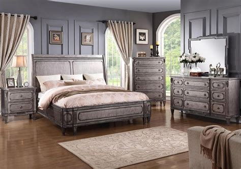 Lacks Allure 4 Pc Queen Bedroom Set Silver Bedroom Bedroom Sets
