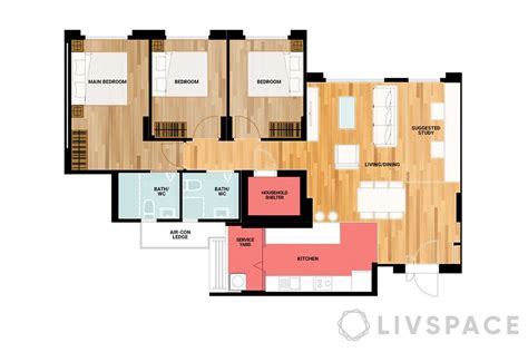 Floor Plan Of Hdb 5 Room Flat Home Alqu