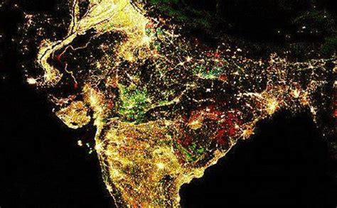 Nasa Releases Indias Night Lights Pictures Its Darkness Beautifully