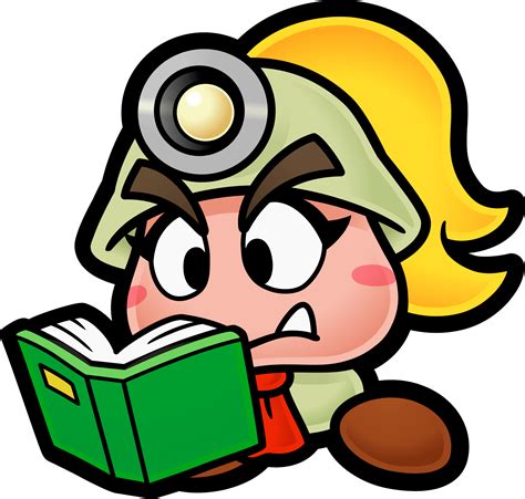 File Pmttyd Goombella Reading Artwork Png Super Mario Wiki The Mario Encyclopedia