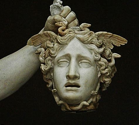 Detail The Head Of Medusa From Antonio Canovas Perseus With The Head Of Medusa