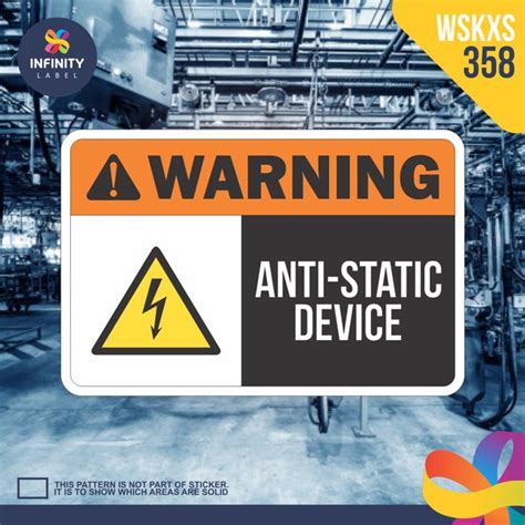 Jual X2 Wskxs 358 Stiker Safety Sign Sticker Rambu Keselamatan Kerja K3 Warning Anti Static