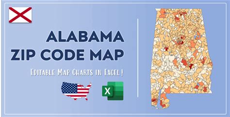 Alabama Zip Code Map And Population List In Excel