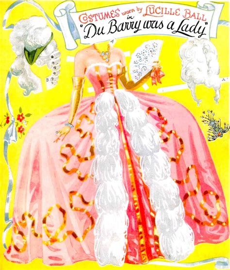 Vintge Uncut 1943 Lucille Dubarry Paper Doll ~lasr Org Sz Reproductin