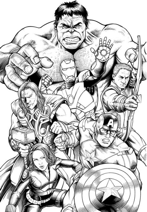 Printable Coloring Pages Avengers Coloring Pages Superhero Coloring