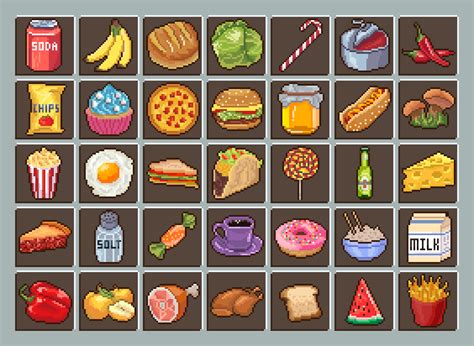 Free Pixel Art Icon Pack 32x32 On Behance