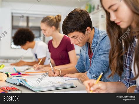 Group College Students Image And Photo Free Trial Bigstock