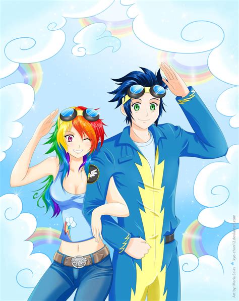 Human Rainbowdash And Soarin By Kyo Chan12 On Deviantart