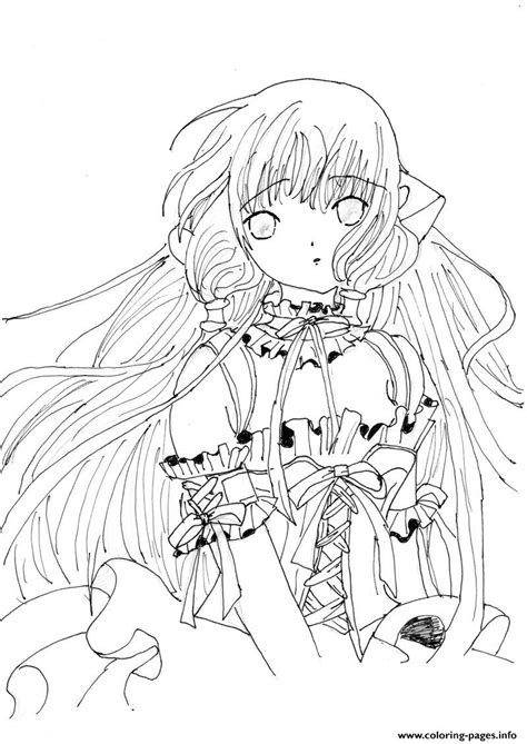 Anime Angel Coloring Page Printable