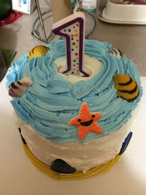 Nautical Smash Cake For A 1st Birthday Cake Cupcake Cakes 1st Birthday