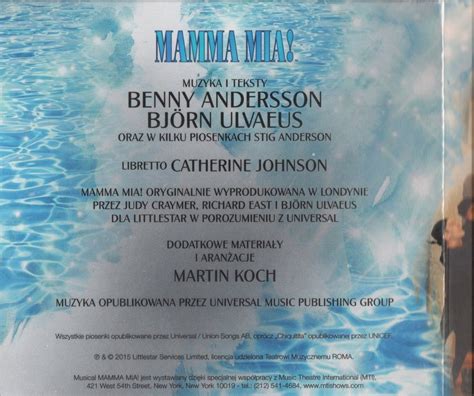Booklet Mamma Mia Poland
