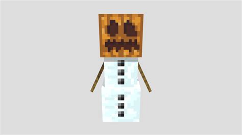 Minecraft Snow Golem 3d Model By Mrb0nes Johnson03bosco 7c1564f