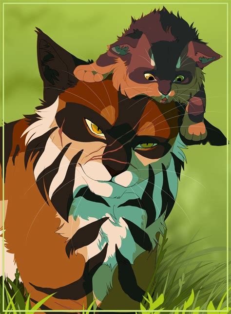 Tigerclaw And Bramblekit By Tobykitten Catdrawing Warrior Cats Art