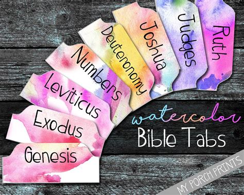 Free Printable Bible Tabs