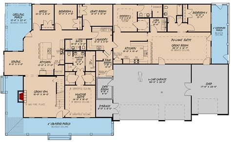 Plan 70607mk Modern Farmhouse Plan With In Law Suite Basement House