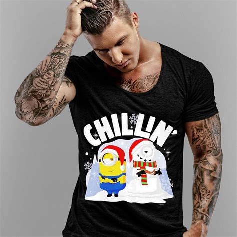 Dave Snd Snowman Minion Christmas Shirt Kutee Boutique