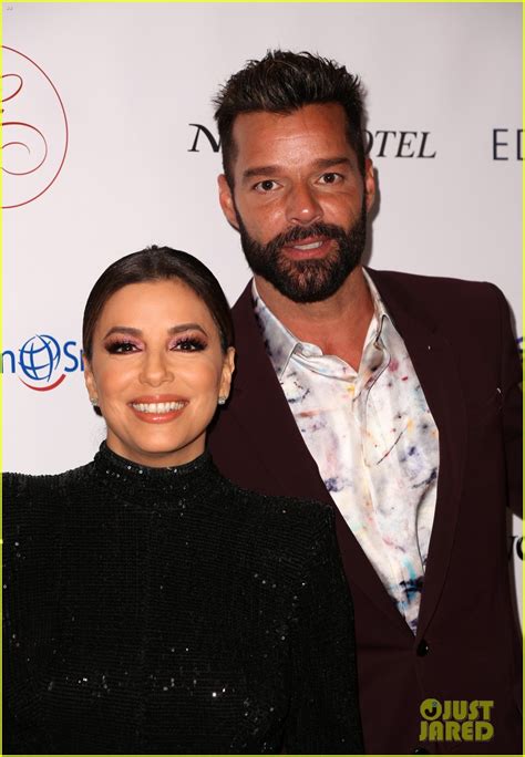 Photo Eva Longoria Ricky Martin Look Sharp At Global T Gala Miami
