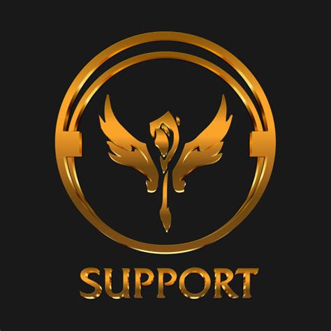 League Of Legends Support Gold Emblem League Of Legends T Shirt