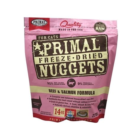 Put the food mixture into glass or ceramic loaf pans or muffin pans, and bake for 60 minutes. Primal Beef & Salmon Formula Freeze Dried Raw Cat Food ...