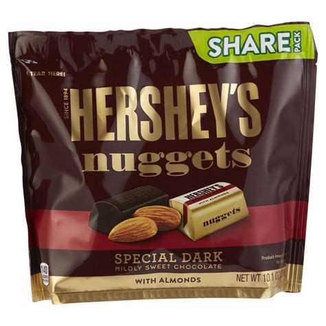 Hershey S Dark Chocolate Almond Nuggets Oz Shipt