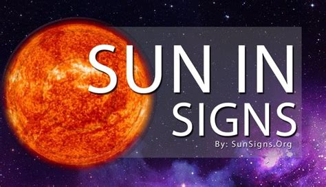 Sun In Signs Symbolism And Meanings Sunsignsorg