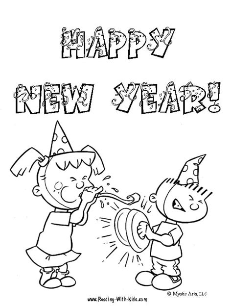 New Year Coloring Pages New Years Coloring Pages For Kids New Year