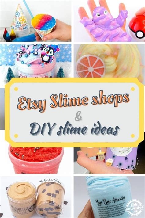 Like Ooey Gooey Fun Check These Etsy Slime Shop And Diy Slime Ideas