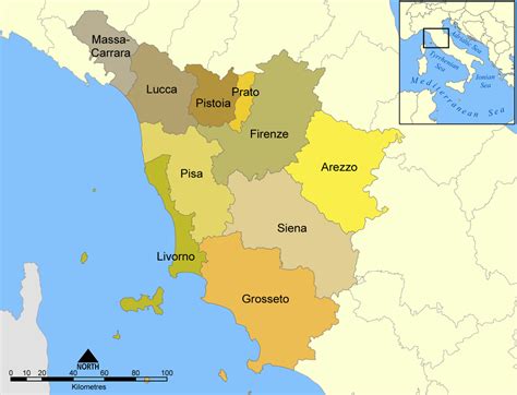 Fileprovinces Of Tuscany Mappng Wikipedia