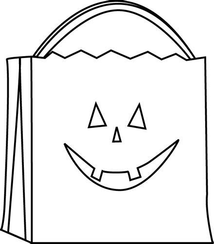Black And White Trick Or Treat Bag Trick Or Treat Bags Halloween