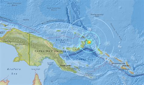 Strong 68 Quake Hits Off Papua New Guinea New Straits Times
