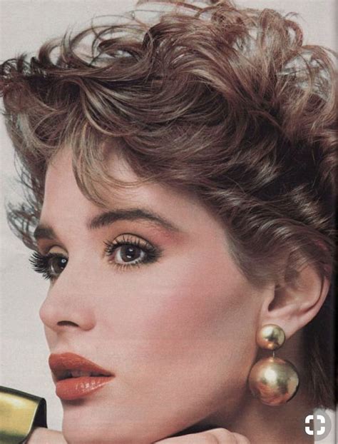 Simple And Classic 80s Style Makeup With Statement Earrings 80s Makeup Looks 1980s Makeup And