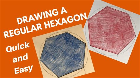 Drawing A Regular Hexagon Regular Hexagon Two Dimensional Shapes