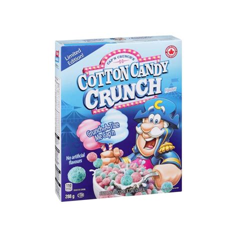 Capn Crunch Sweetened Corn And Oat Cereal Cotton Candy Crunch 288g