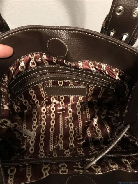 Tignanello Genuine Pebble Leather Medium Brown Purse Hand Bag Jewelry