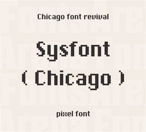 Free Font Chicago Flf By Robin Casady — Fontsarena