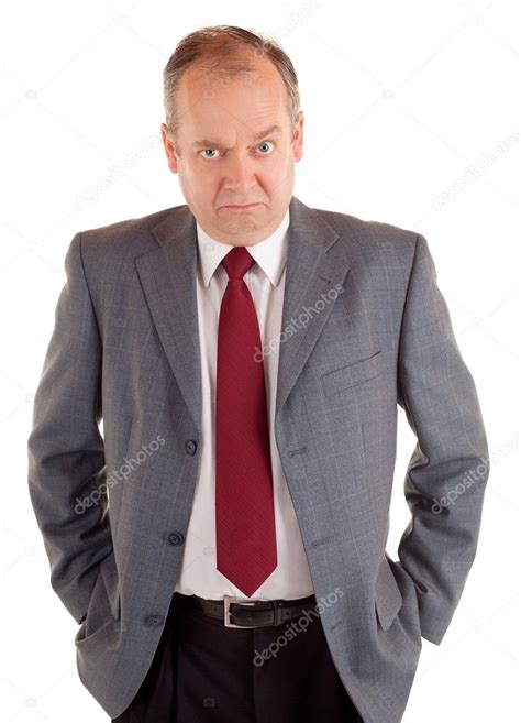 Businessman With A Scowling Expression Stock Photo By ©cybernesco 2028593