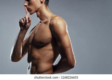 Male Detachment Naked Pumped Body Holds Stock Photo Shutterstock