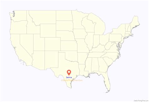 Map Of Selma City Texas
