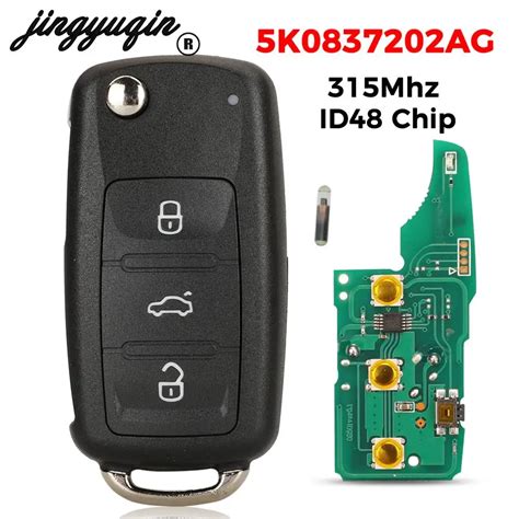 Jingyuqin Chave Remota De Dobramento Para O Carro Besouro Da VW Golfe Jetta Polo Tiguan SCIROCCO