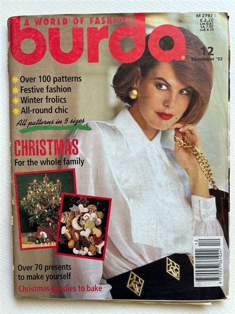 Vintage Burda Magazine With Patterns Etsy