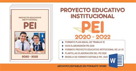 Proyecto Educativo Institucional Pei 2020 2022 En Word Proyecto