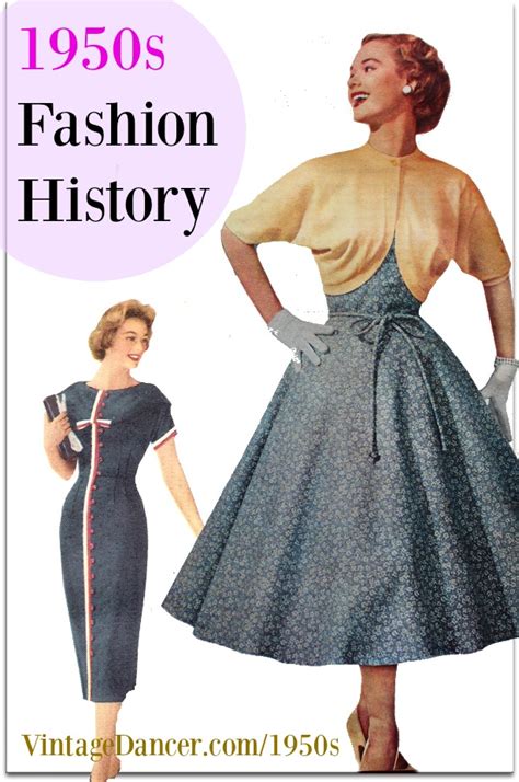1950s Fashion History Womens Clothing