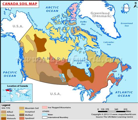 Soil Order Map Of Canada Soil Map Of Canada