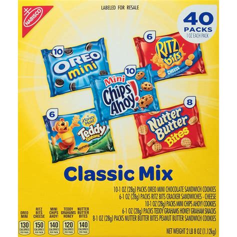 Nabisco Classic Mix 40 Ct In 2020 Nabisco Unique Snacks Ritz Bits