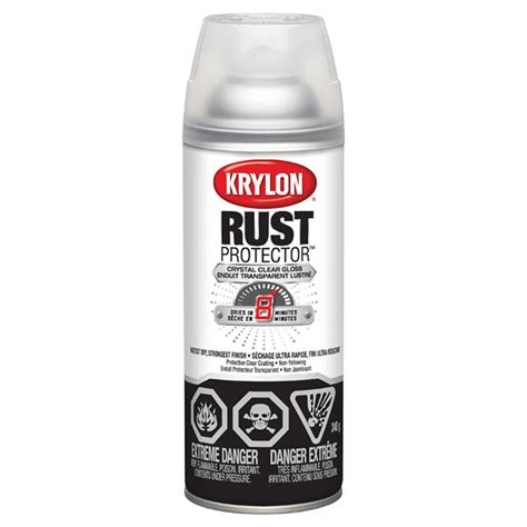 Krylon Anti Rust Enamel Aerosol Spray Paint Clear Gloss Oil Based