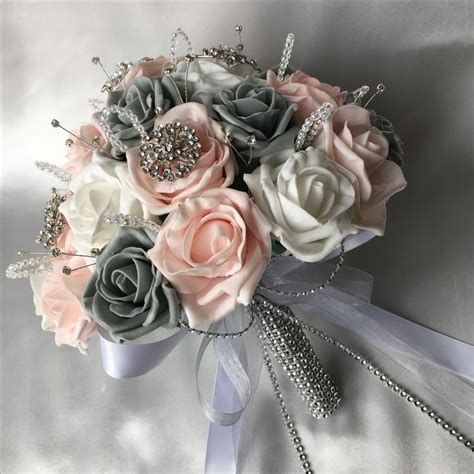 9 Best Baby Pink Grey And White Wedding Flowers Images On