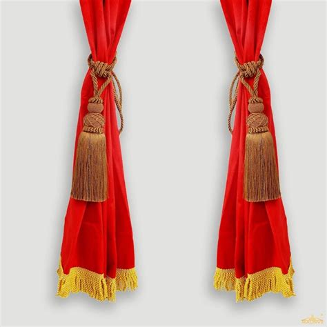 Custom Curtains With Tassel Trim Tassel Curtains Maurvii